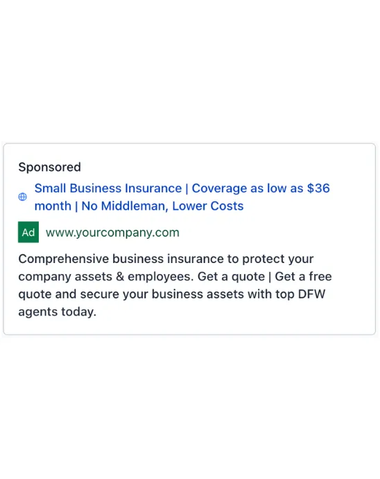 Business Coverage - Google Ad