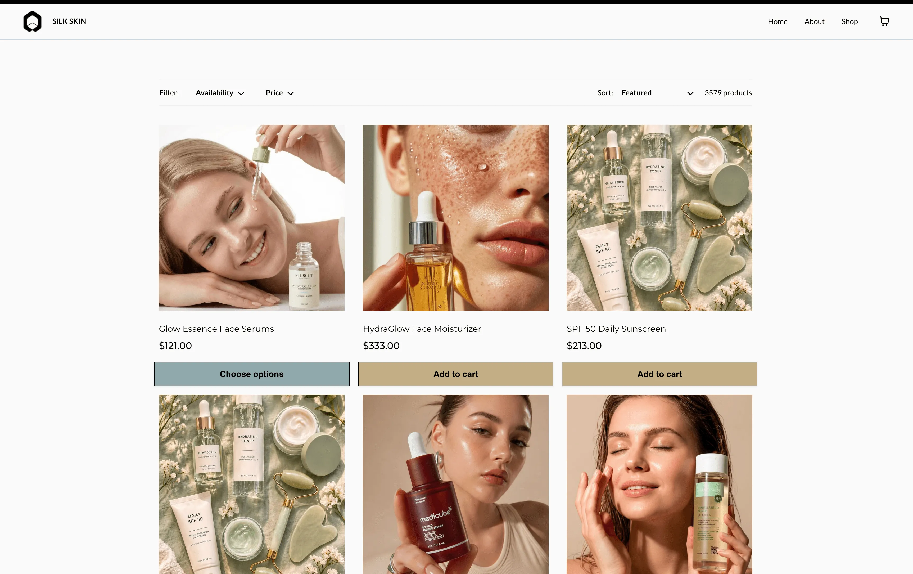 Choose Options modal preview