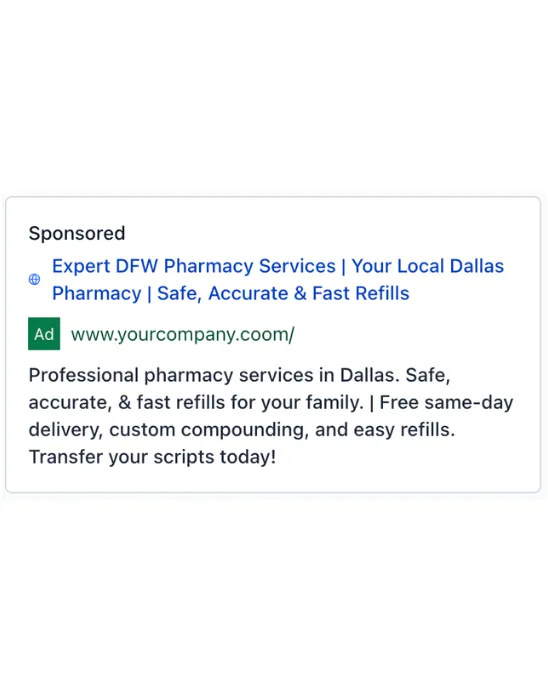 Pharmacy - Google Ad