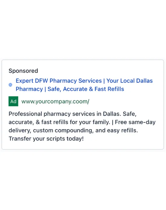 Pharmacy - Google Ad
