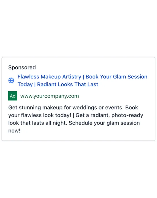 Makeup Artist - Google Ad