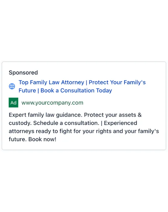 Family Law Attorney - Google Ad
