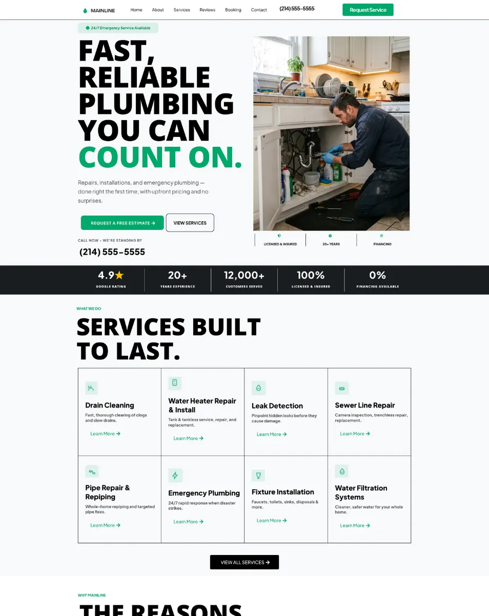 Plumber - Website
