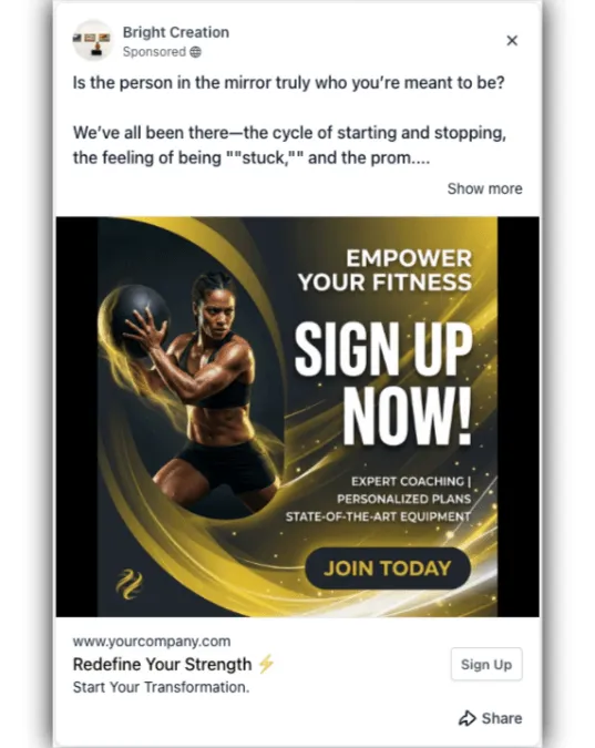 Gym - Facebook Ad