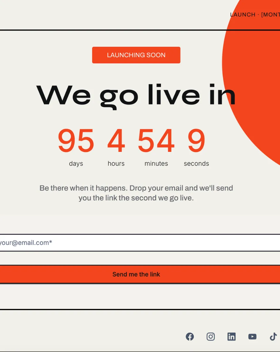 Coming Soon Countdown - Funnel