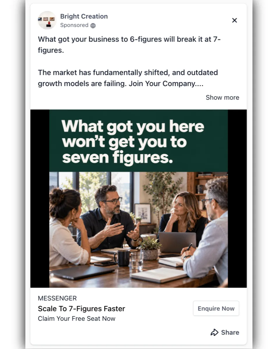 Business Coach - Facebook Ad