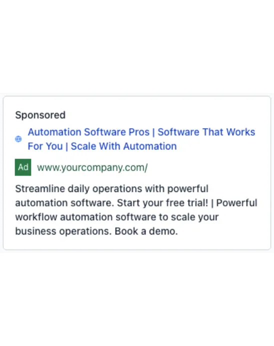 Workflow Automation - Google Ad