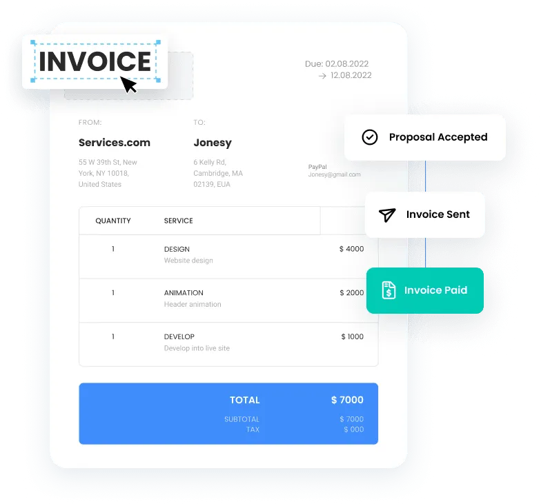 Sales closing illustration