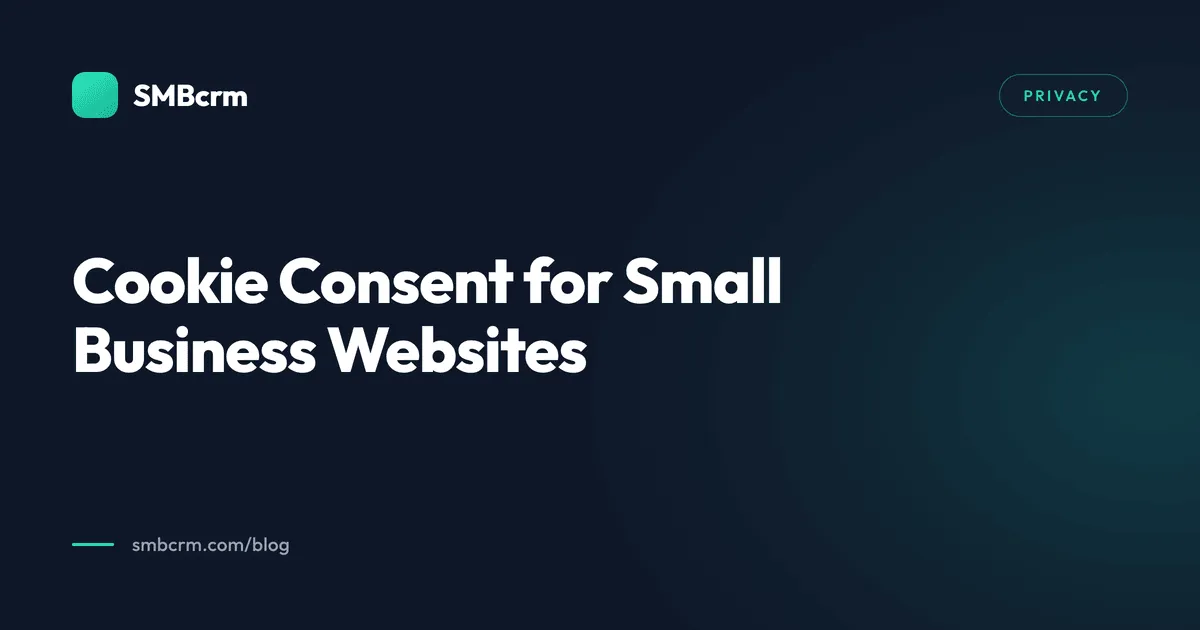 Cookie Consent for Small Business Websites