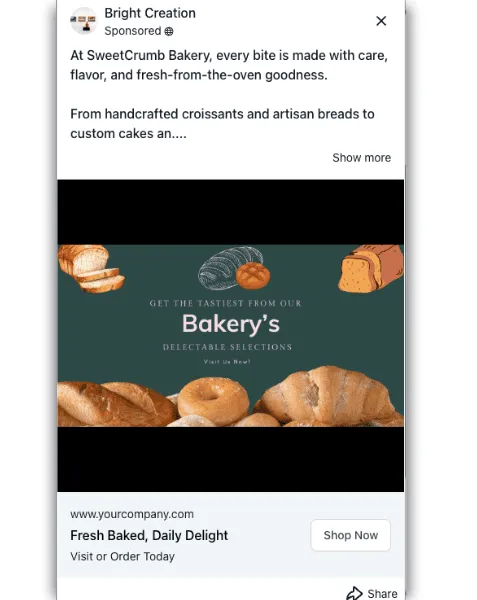 Bakery - Fabeook Ad