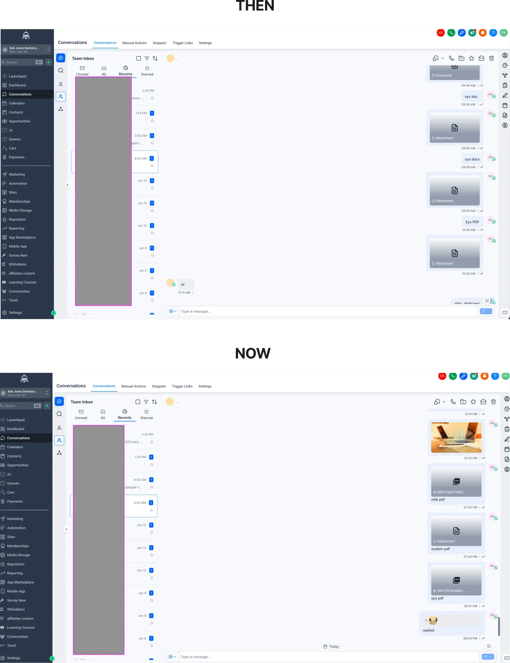 Supported WhatsApp file types and size limits in SMBcrm