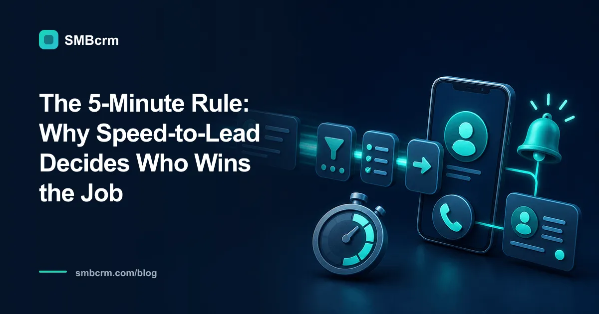 The 5-Minute Rule: Why Speed-to-Lead Decides Who Wins the Job