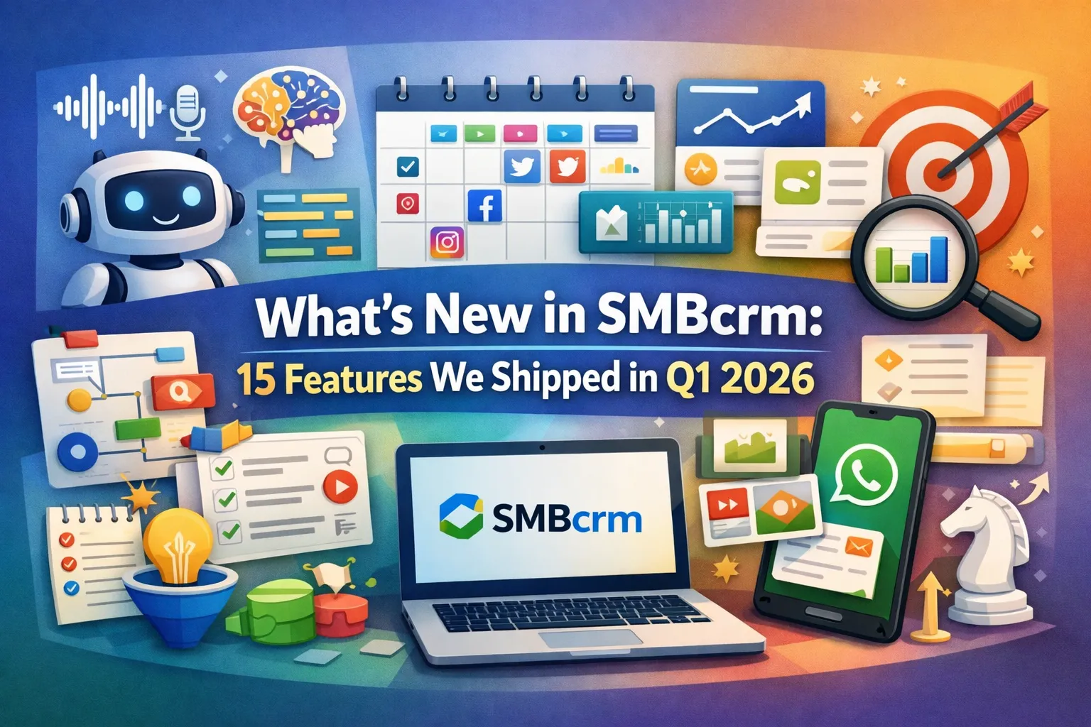 What's New in SMBcrm: 15 Features We Shipped in Q1 2026