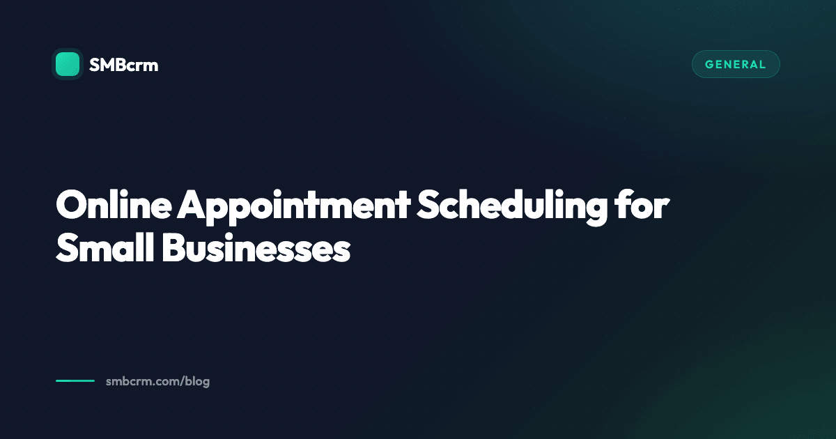 Online Appointment Scheduling for Small Businesses