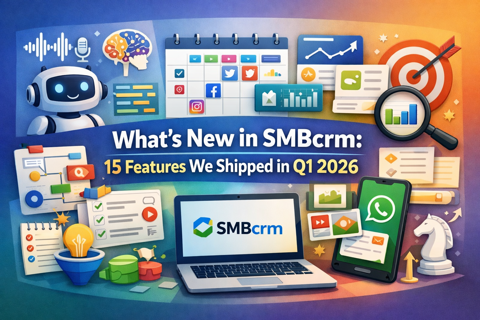 What's New in SMBcrm: 15 Features We Shipped in Q1 2026