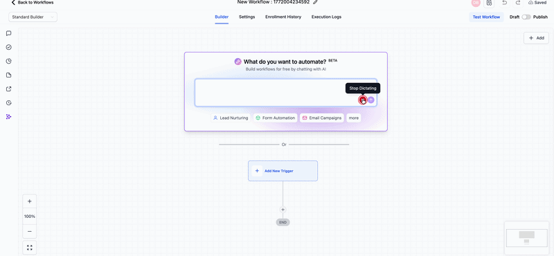 AI Builder workflow generation speed improvement