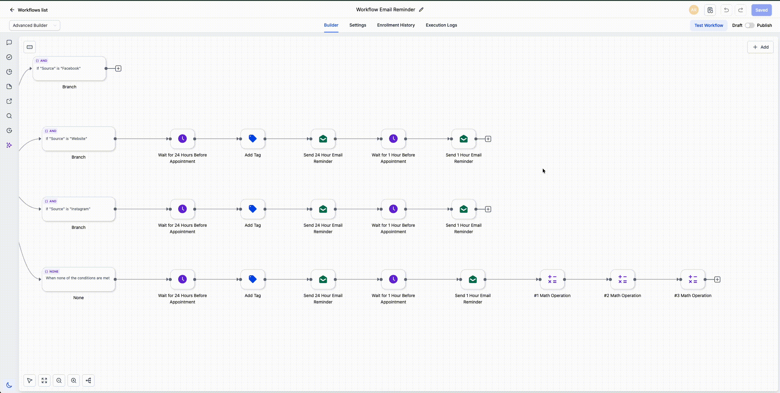 Expand workflow action or trigger