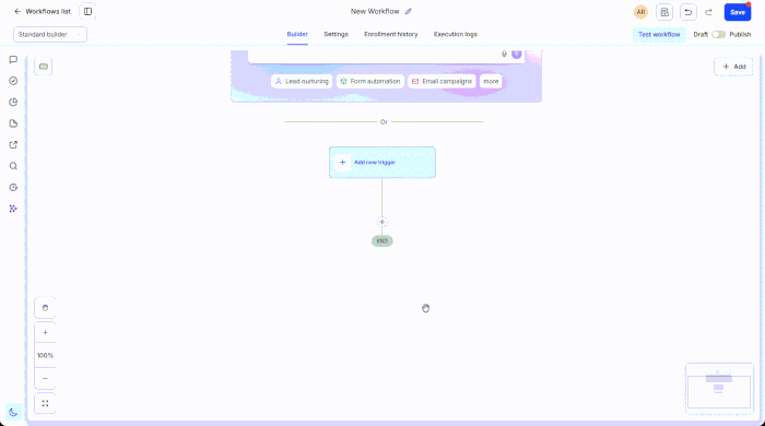 User Replied trigger preview