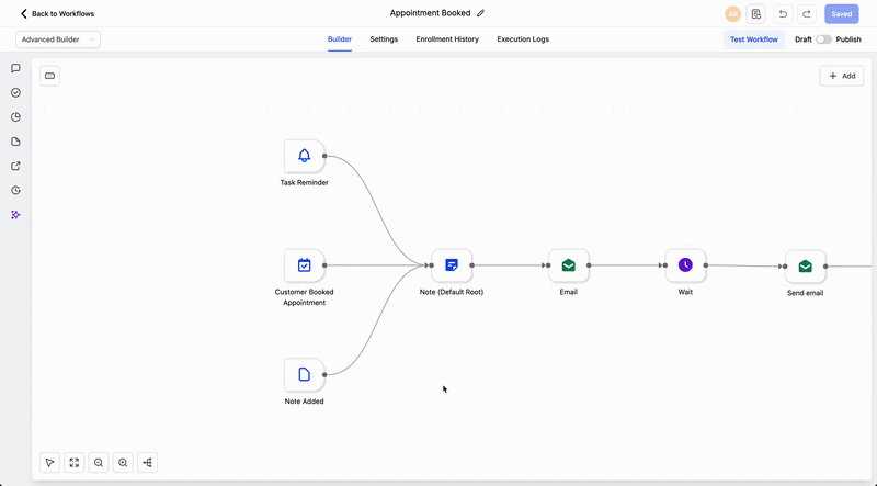 Workflow version history preview
